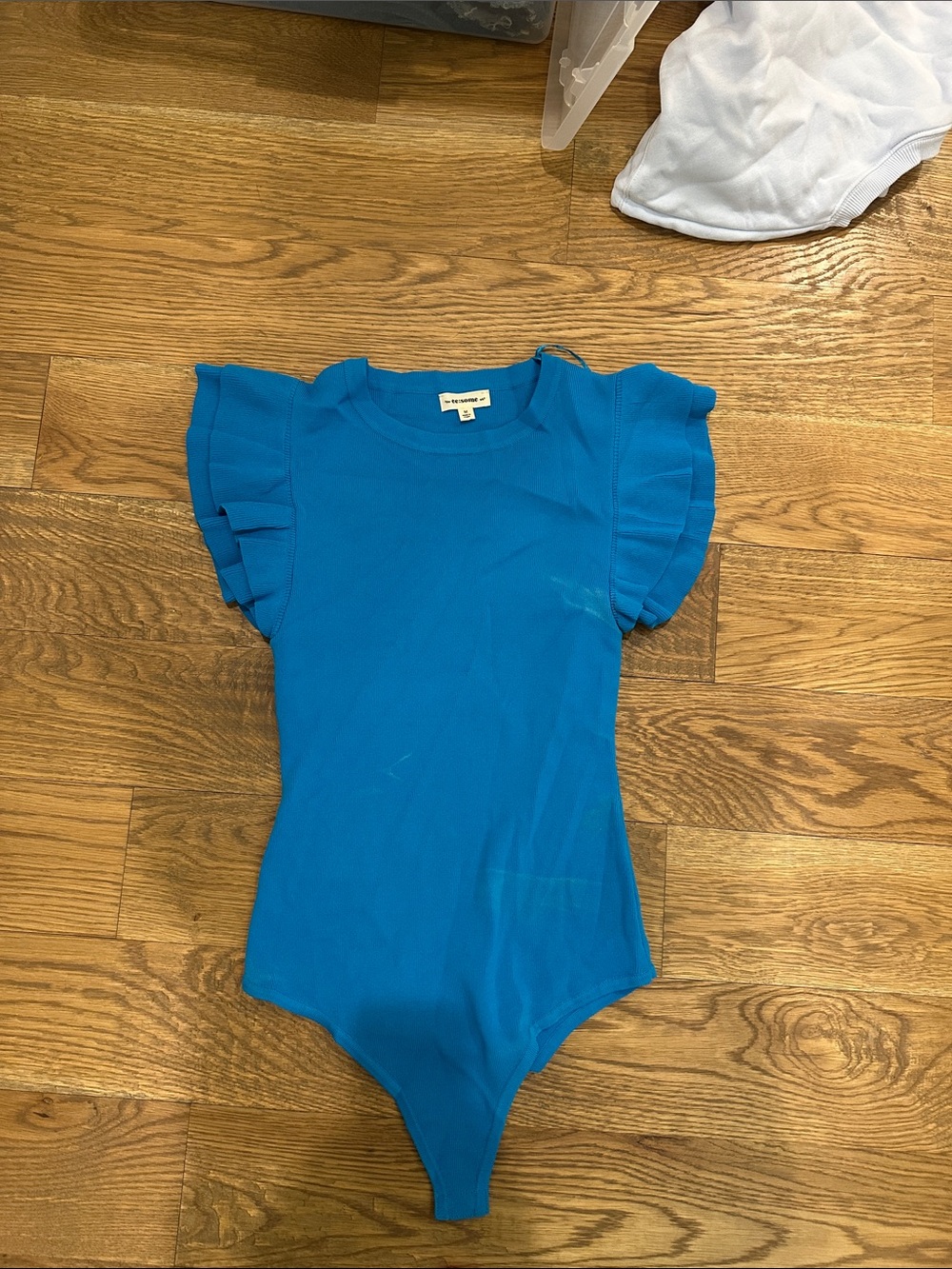 eesome Bright Blue Ruffle-Sleeve Girls' Bodysuit